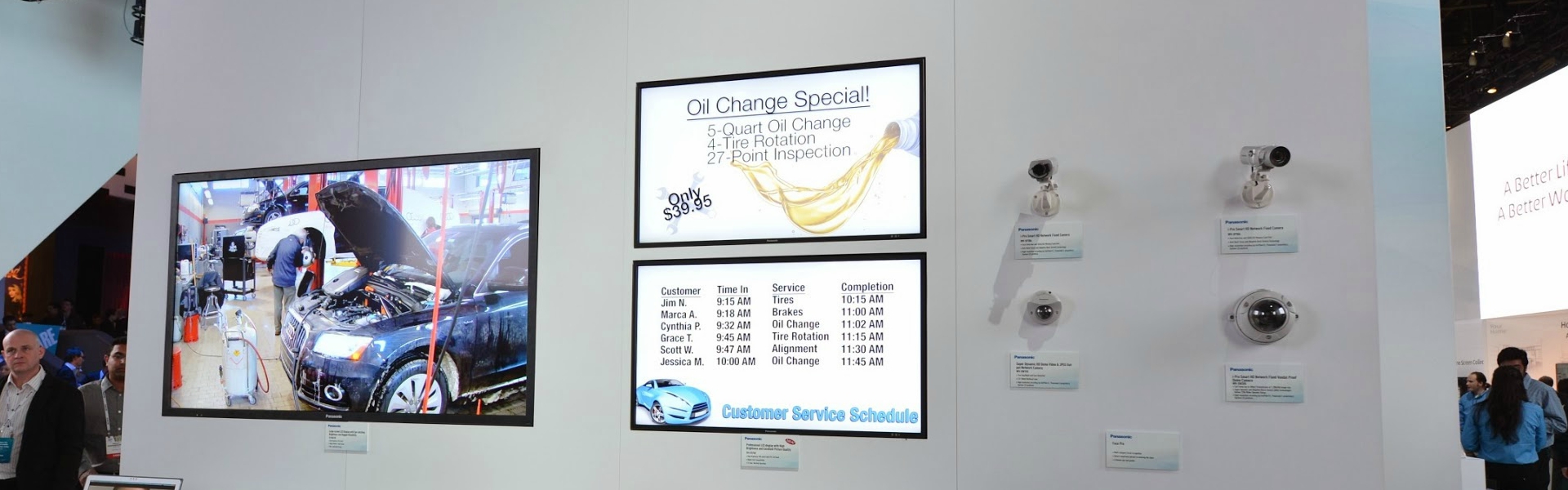 digital signage auto shop